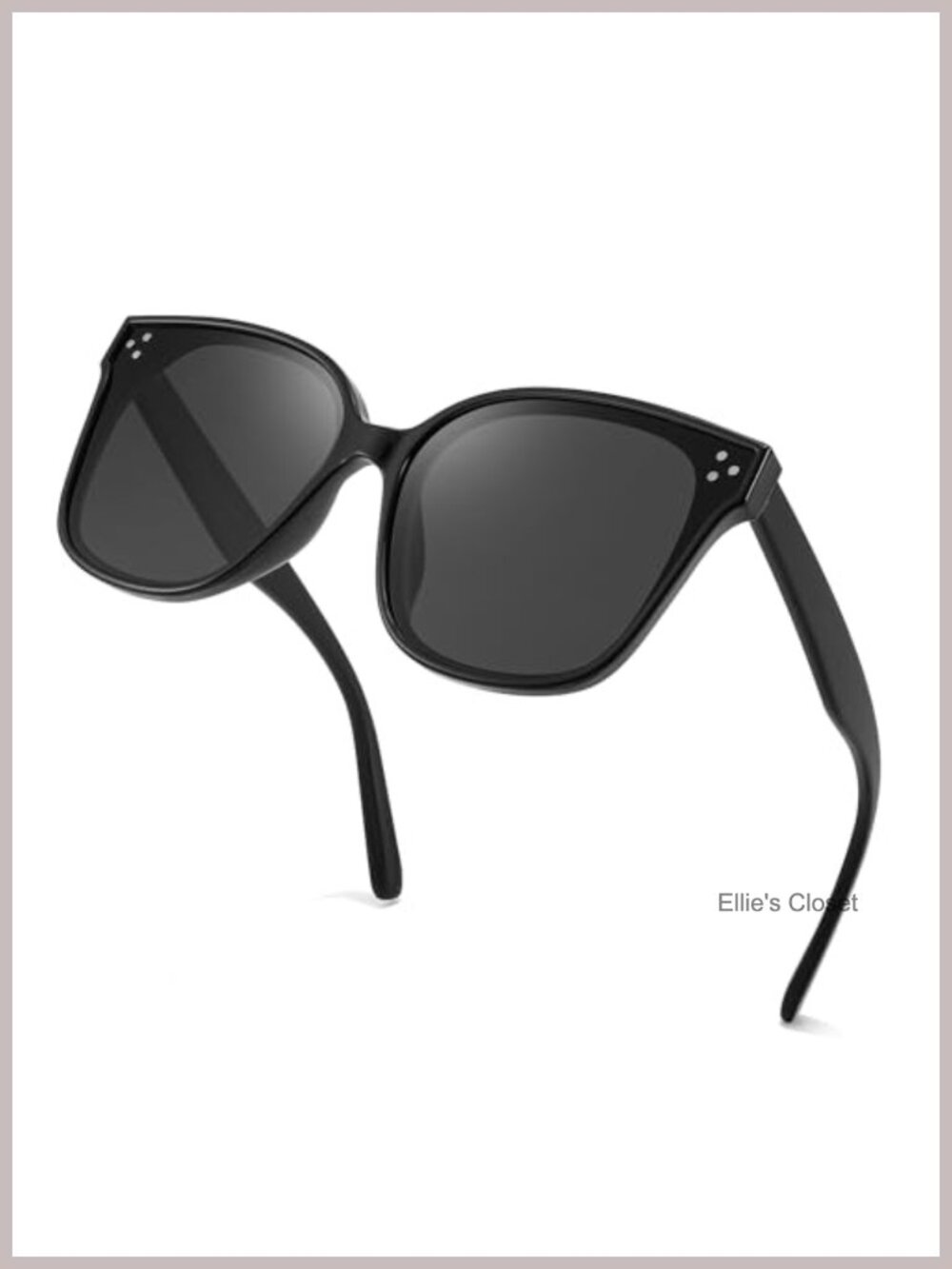 Oversized Polarized Square Sunglasses UV400 Plastic Frame Fashion Outdoor
